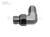 HM Raccord 90  avec O-ring  M9/16  -18 JIC x M9/16  -18 UNF