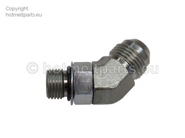 HM Fitting 135  mit O-ring  M3/4-16 JIC x M9/16-18 UNF
